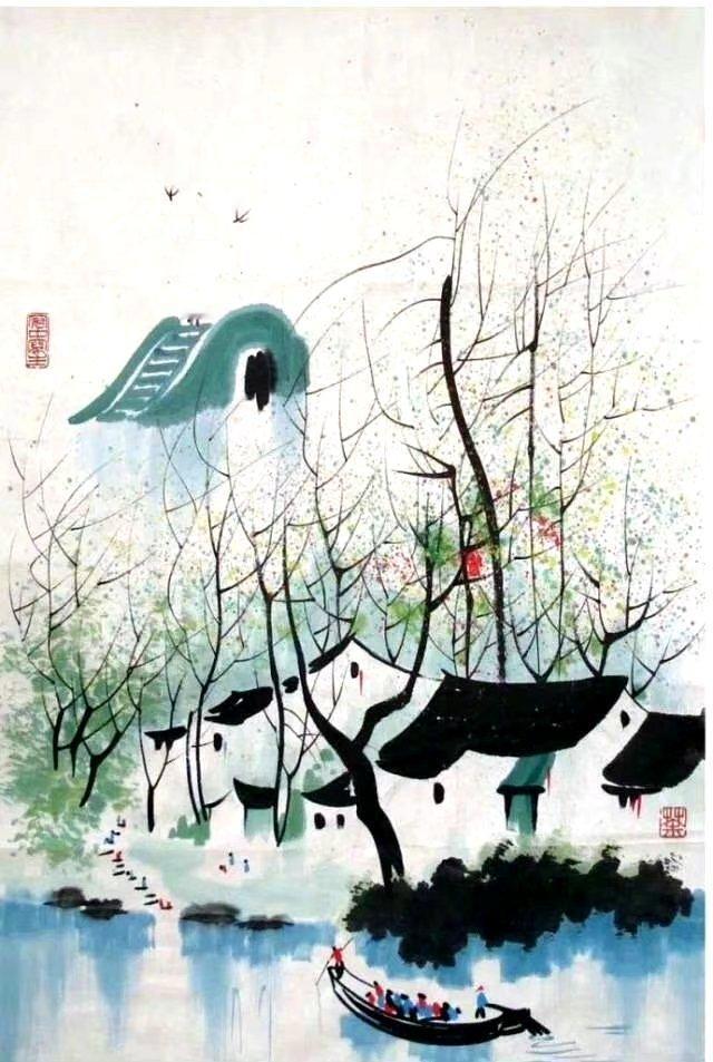 “长忆西山，灵隐寺前三竺后，冷泉亭上旧曾游，三伏似清秋。白猿时见攀高树，长啸一声