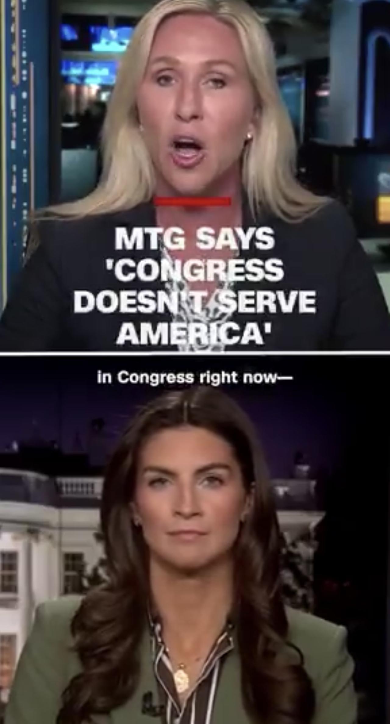 在接受CNN记者柯林斯Kaitlan Collins 的采访时，美国前众议员玛乔