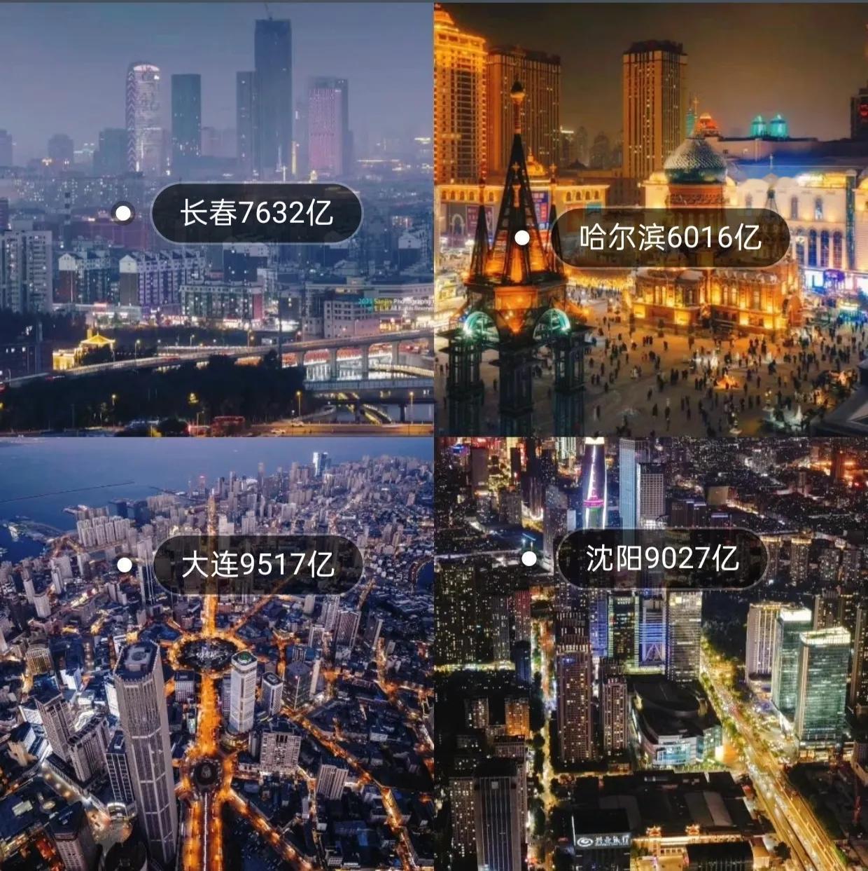 目前东北三省GDP最高的城市是大连，GDP9517亿，距离万亿门槛仅差483亿。