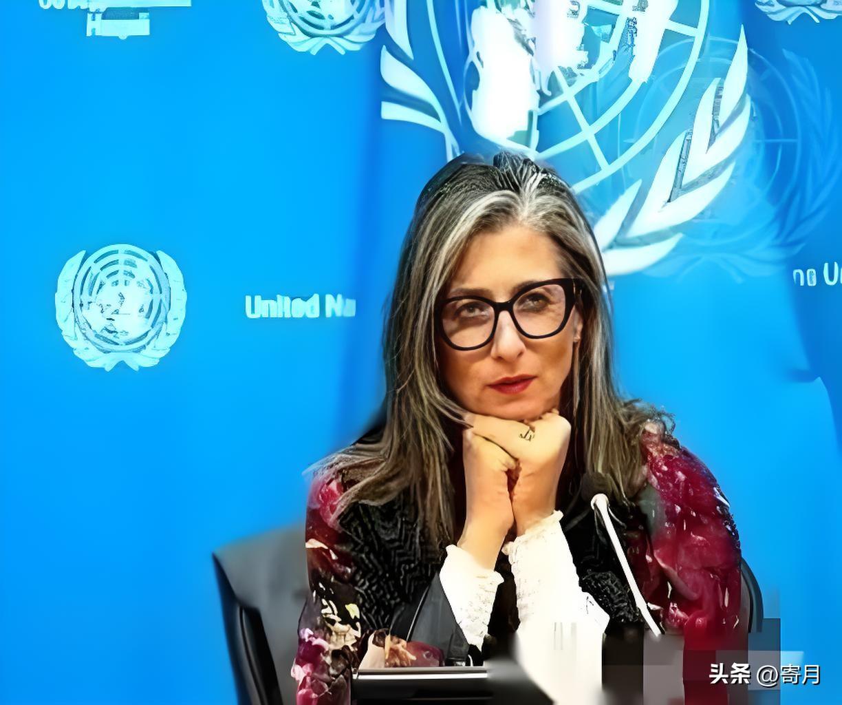 联合国里，终于来了个狠人。
一个叫阿尔巴内塞的女人，当着全世界的面，把一份报告直