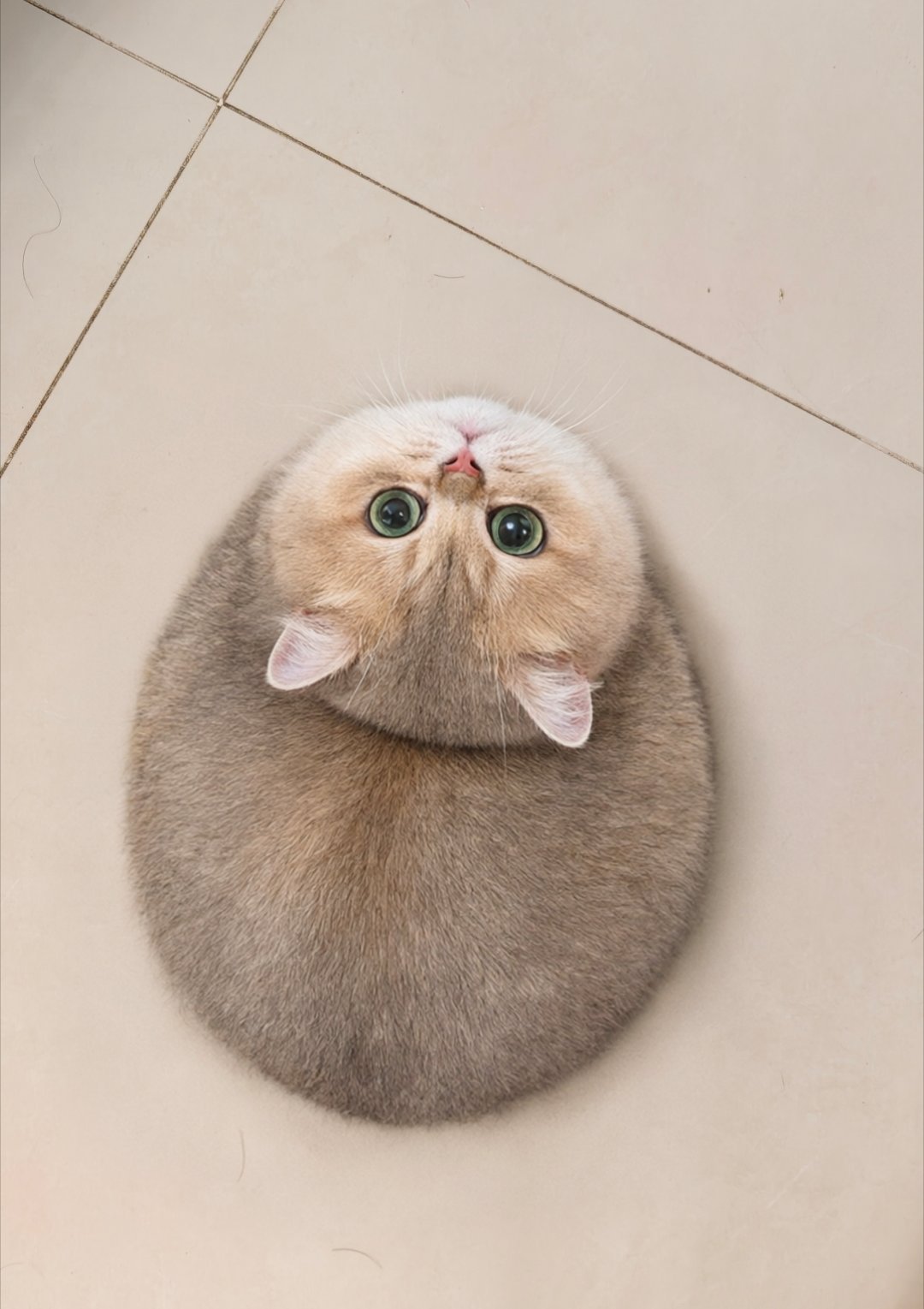 怎么会有这么可爱的小猫，像圆规画出来的[哇][哇][哇][期待][期待][期待]