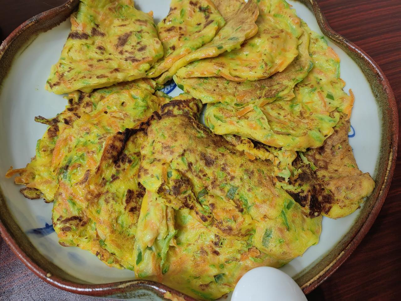 回京第一餐，糊塌子，太座做的。我吃了四块。