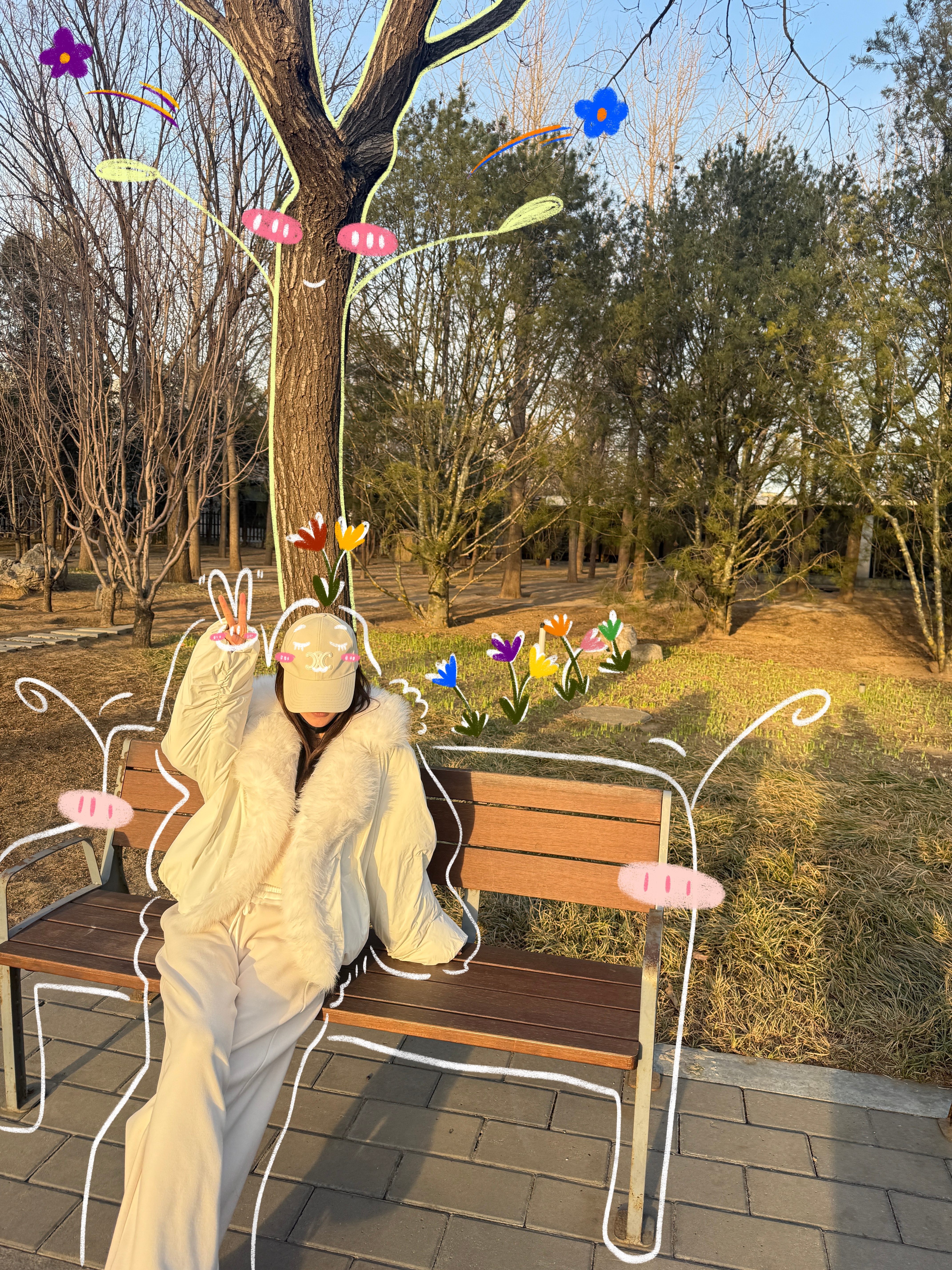 祝绪丹收录春天的瞬间plog 祝绪丹收录春天的瞬间plog，和一起在公园长椅上晒