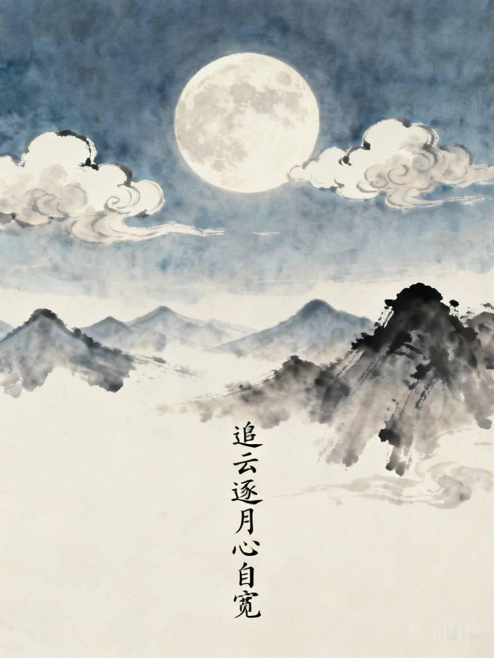 流年辗转走尘寰，
阅尽悲欢意自闲。
世事何须多计较，
追云逐月心自宽。     