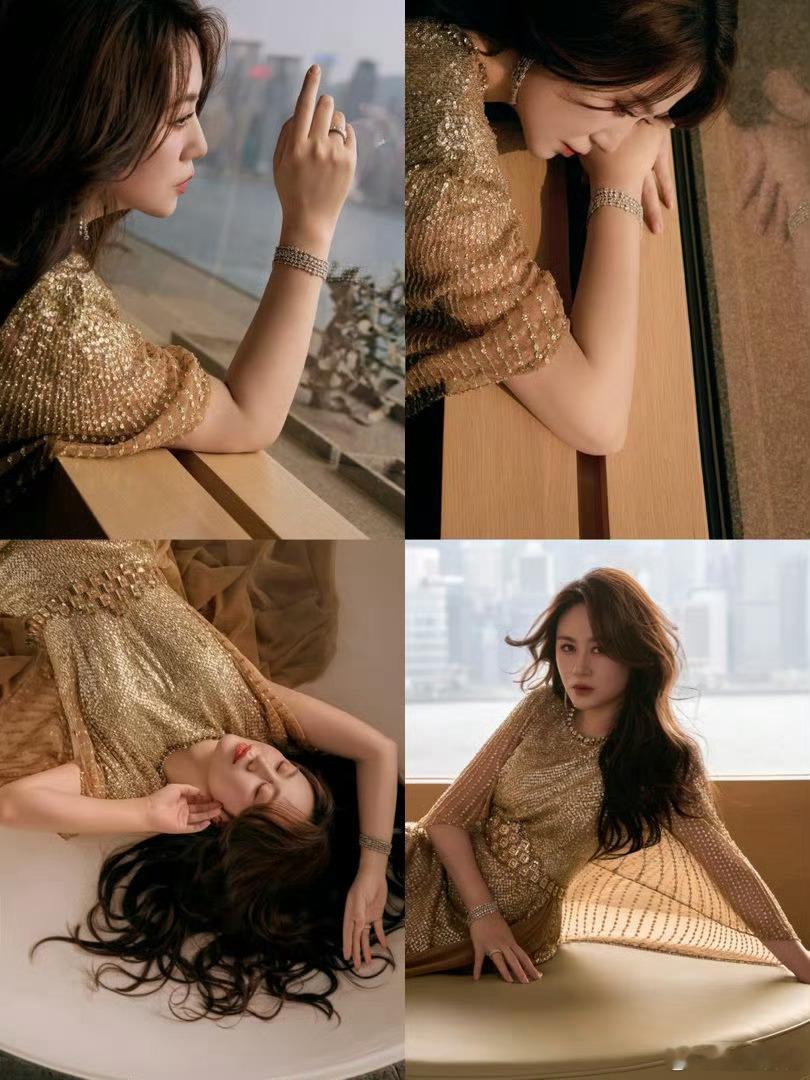 马丽港风鎏金造型马丽金像奖的大女主气场谁能拒绝马丽的港风鎏金造型！亮片裙勾勒曼妙