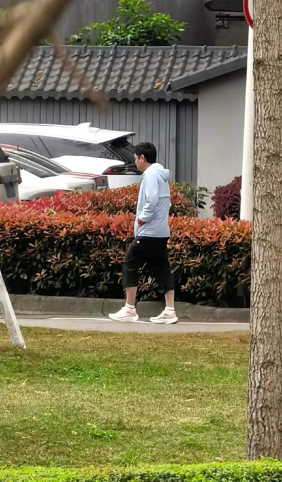 万能的网友说老太阳和小太阳
一起批发7分裤，哈哈
因为他们钟爱七分钟裤，方便舒服