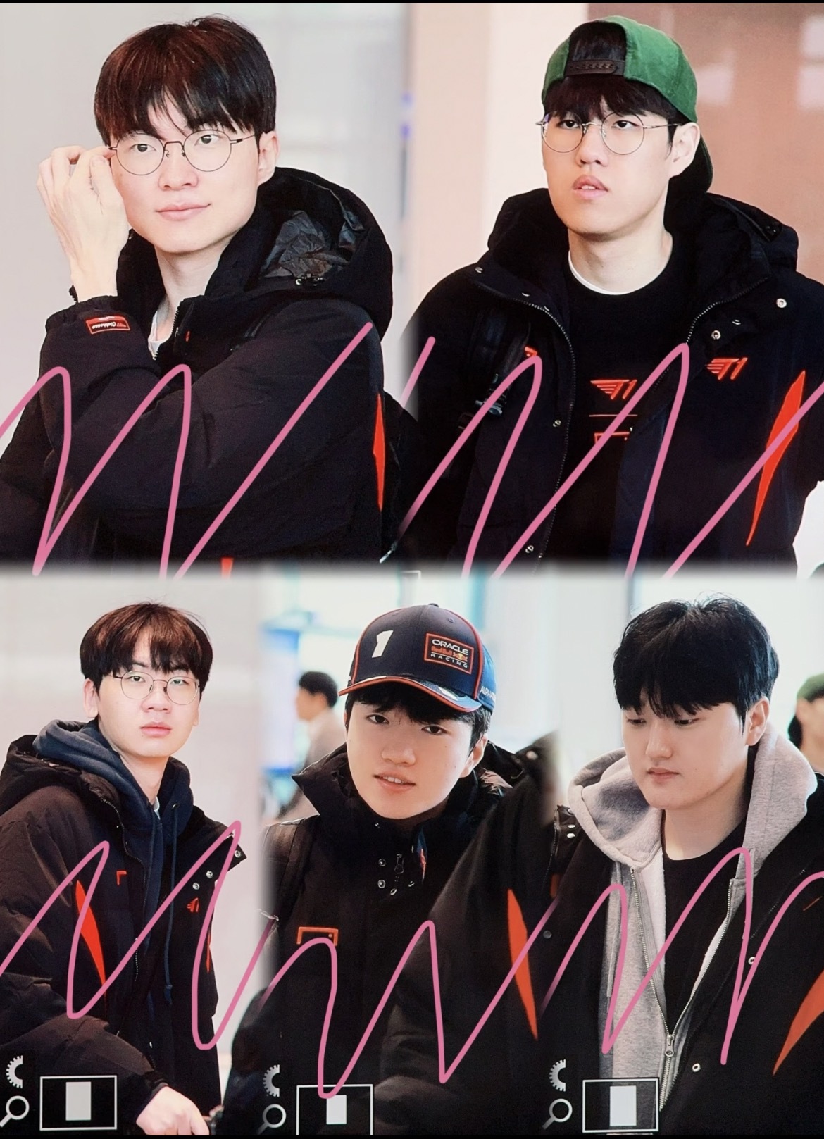 粉丝机场偶遇T1大家出发去红牛杯啦cr.贪吃小熊猫爱拍图2025lck2025l