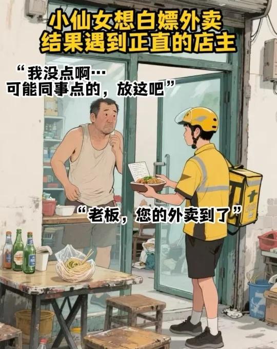 白嫖？？？？
小仙女想白嫖外卖，结果遇到正直店主，一脚5000块钱，店主拒绝和解