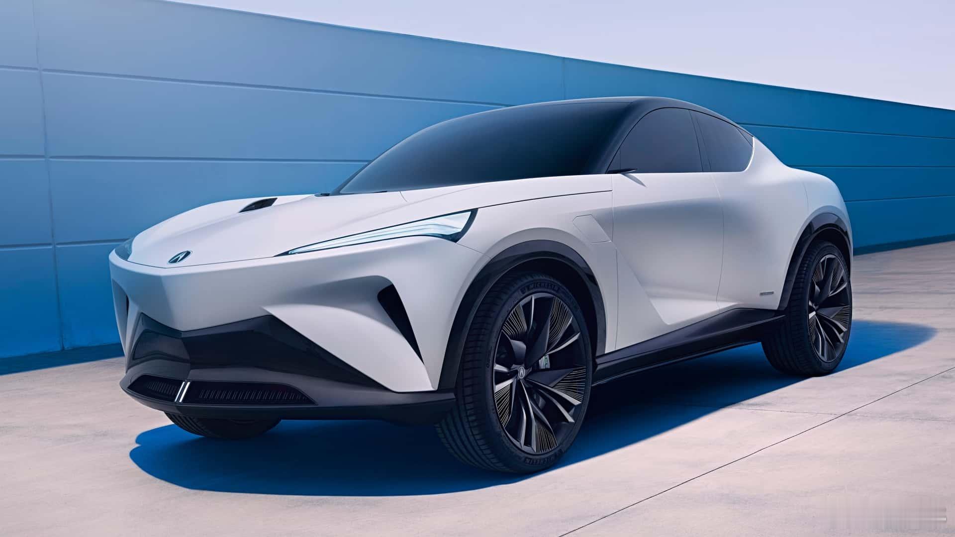讴歌发布了一组新纯电概念车Performance EV Concept的预告，它