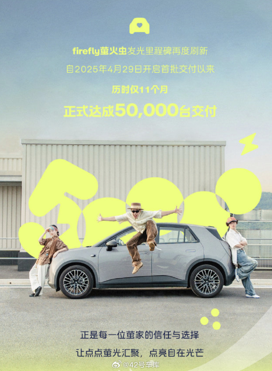 蔚来萤火虫不到一年，已经交付 5 万台了。是不是这个成绩远超你预期？42how蔚