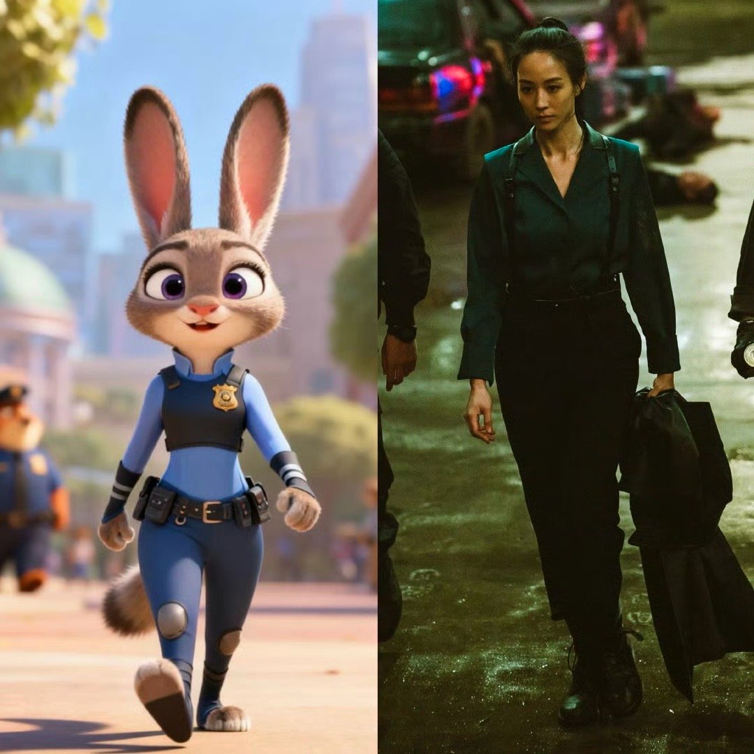 张钧甯撞脸朱迪兔 从今天起，朱迪兔警官在我心里有了最具体的样子。谢谢张钧甯，让二