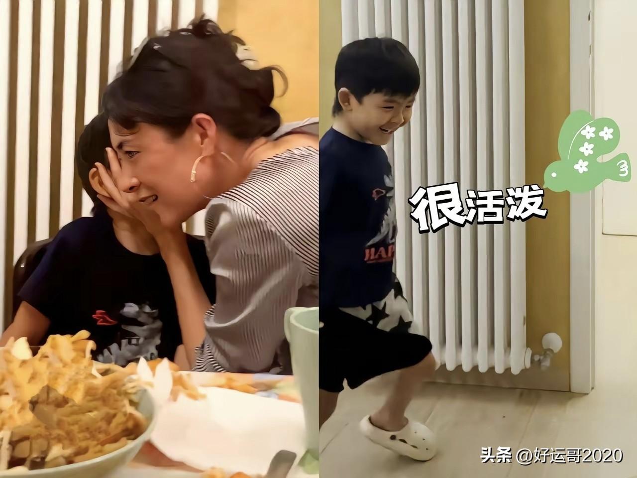 都说儿子像妈妈多一些，但是章子怡的儿子却像汪峰多一些，这个小家伙不愧出生于文艺之