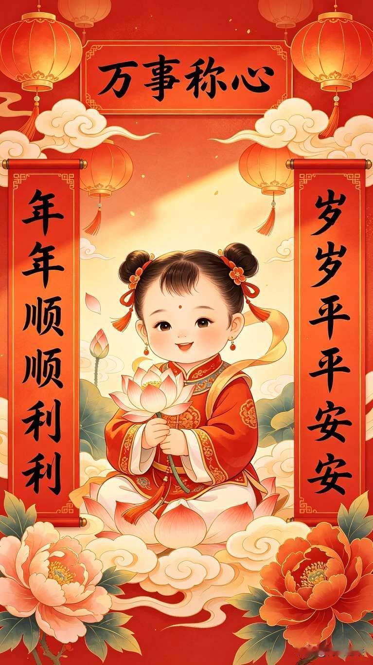 看到这个上联，瞬间就被戳中了！谁不盼着日子顺顺利利、稳稳当当呢？
 
对联
上联