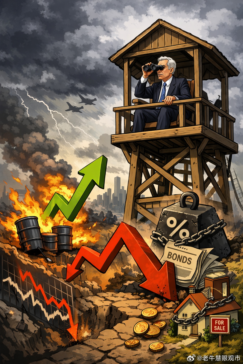 市场已经替美联储完成了一次加息，鲍威尔终于等来了最宝贵的观察期眼下最值得注意的宏