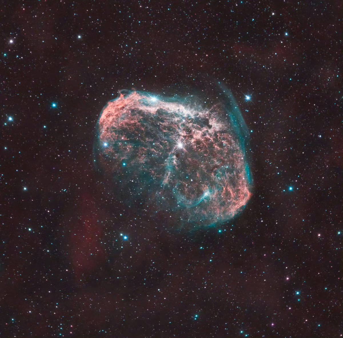 从南佛罗里达看到的新月星云 #每天一天文图# ​​​