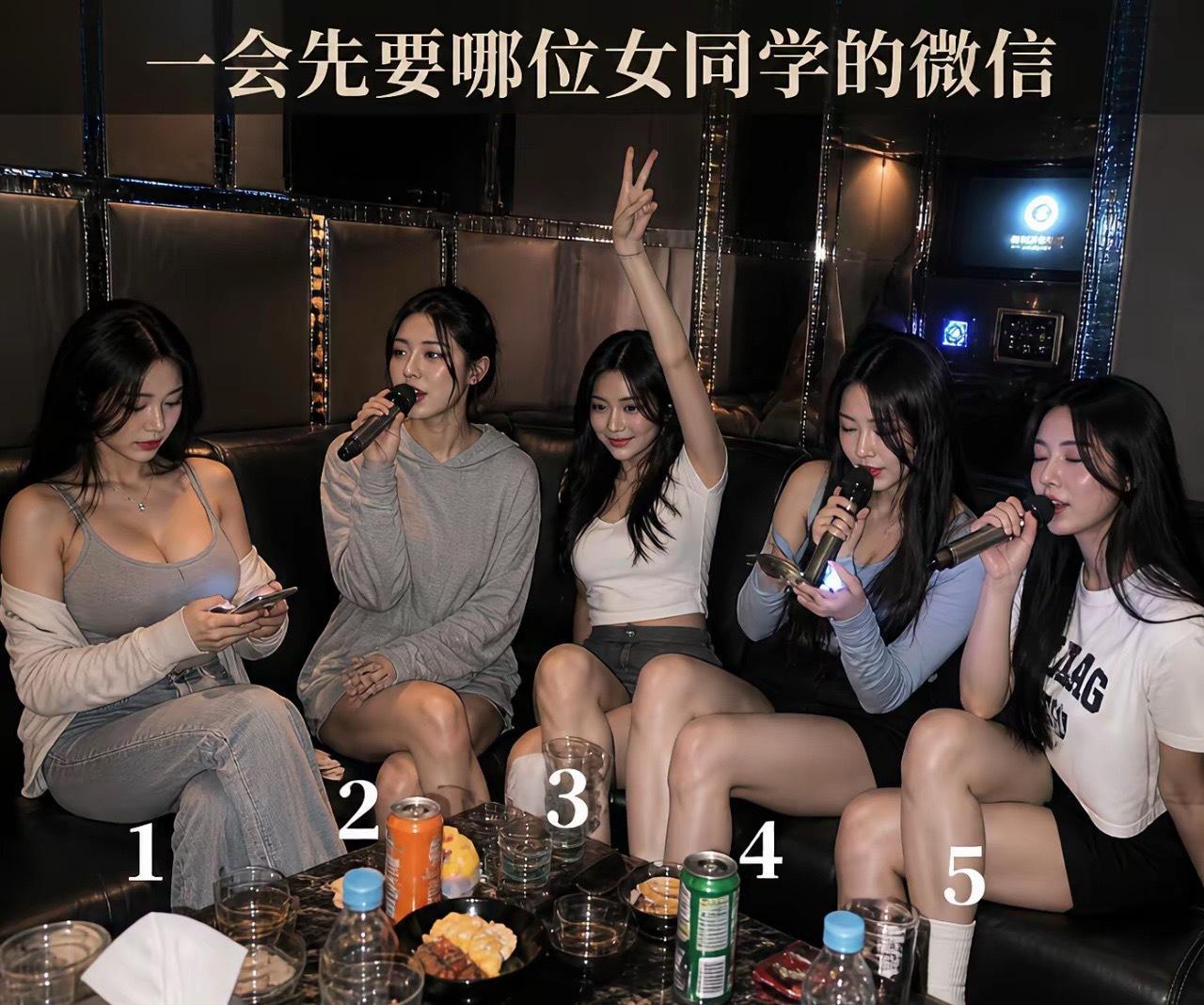 五选一，你会先加谁的微信？ 
