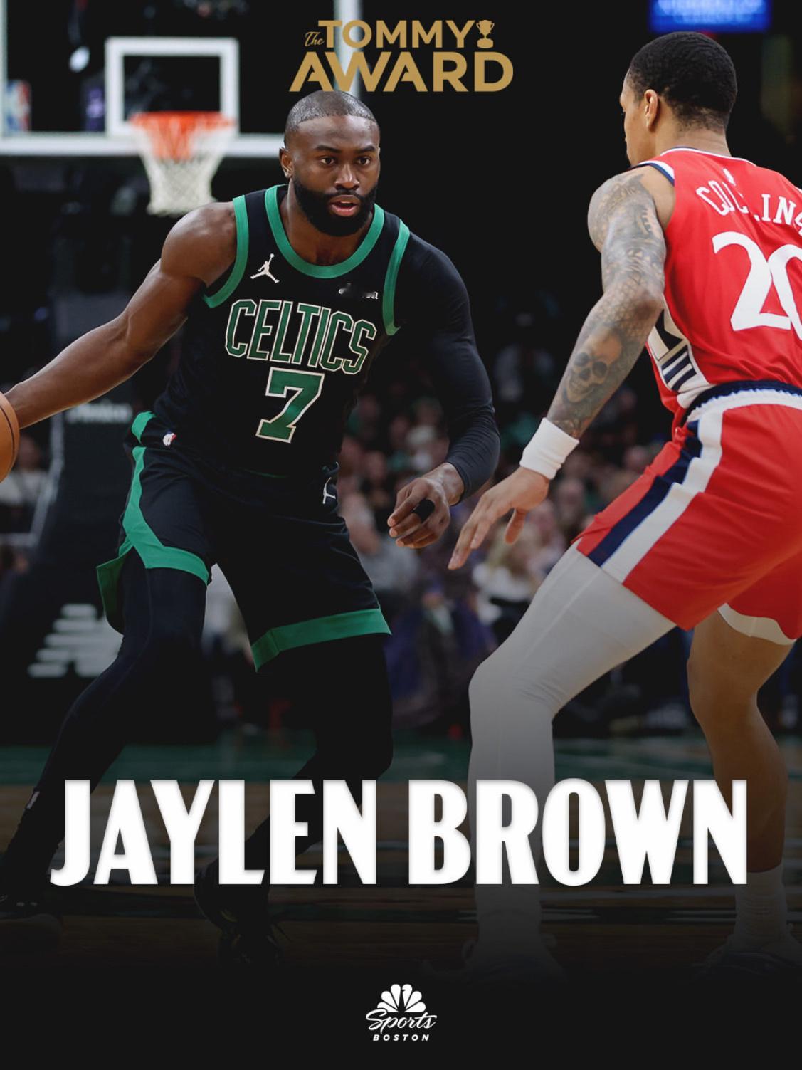 今日比赛【 The Tommy Award 】 得主 : Jaylen Brow