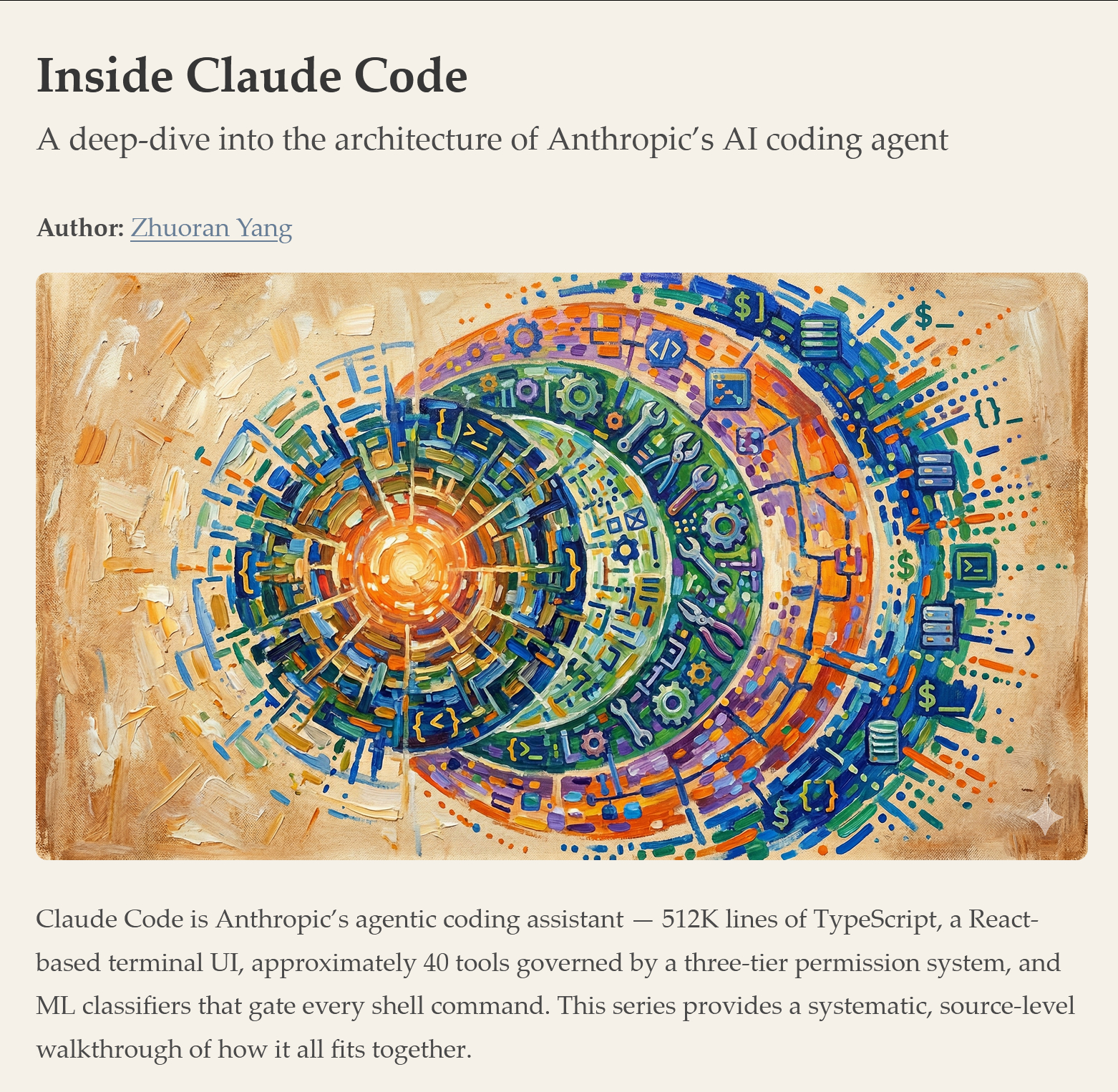 电子书 Inside Claude Code地址：y-agent.github.