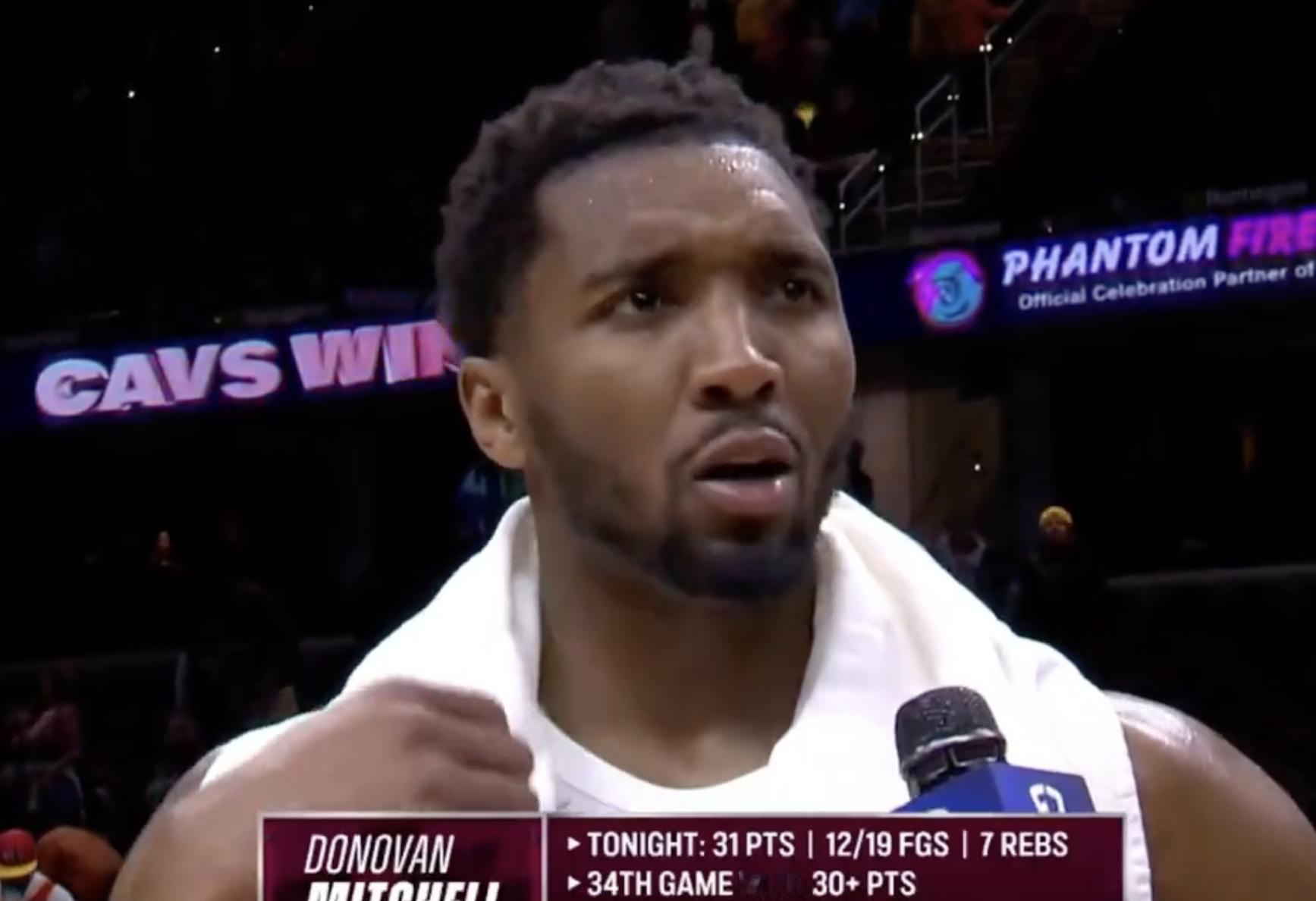 谈到莫布利的表现，米切尔：当你知道自己是和哈登、或者和我一起打球时，你总能找到空