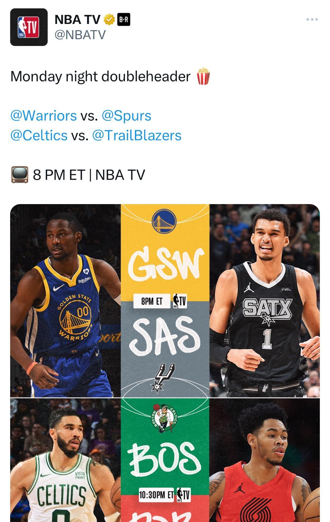 库明加登上赛事预告封面[色]8点勇士客场挑战马刺[拳头][拳头] ​​​