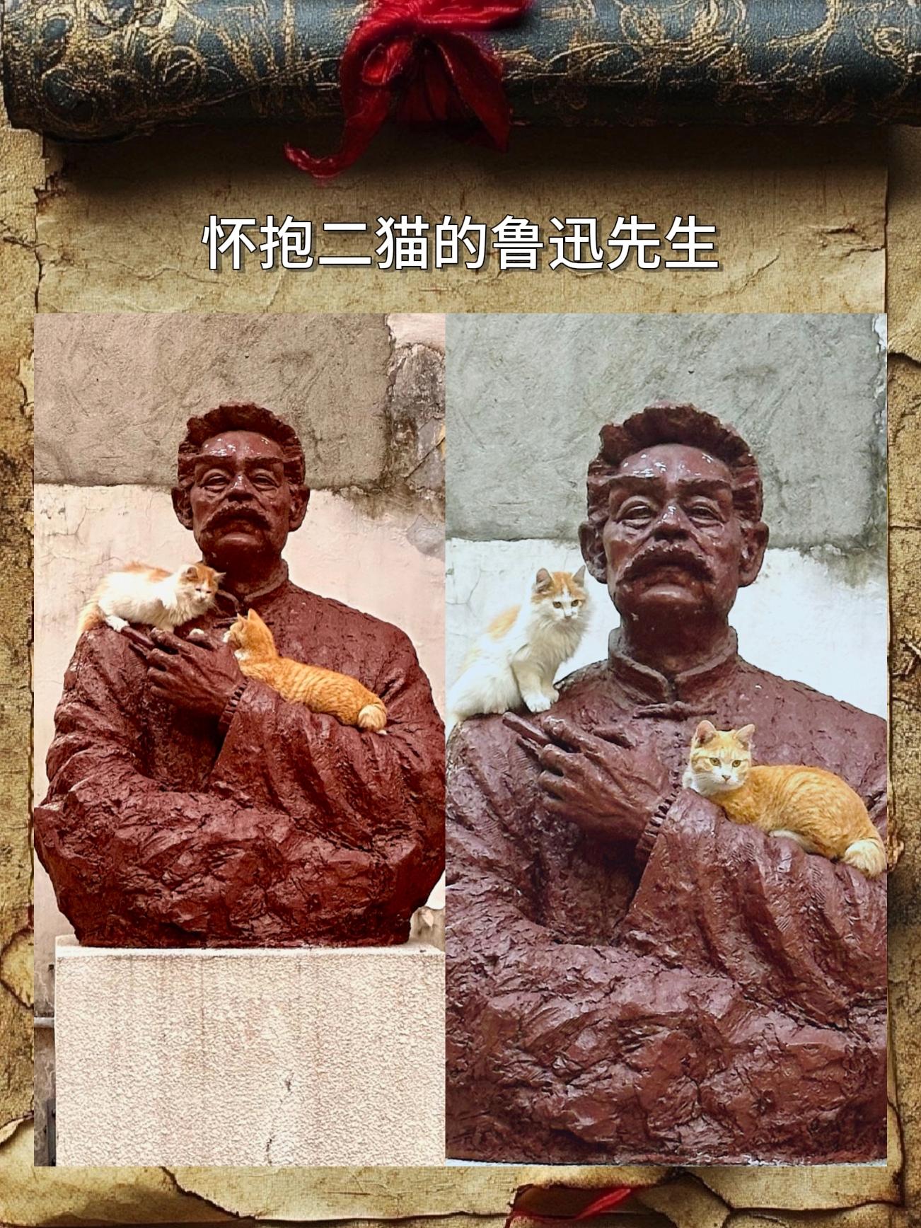 那铜像立在颓墙下，是先生惯有的模样，眉峰拧着，像还在对着那旧屋呐喊。 ...