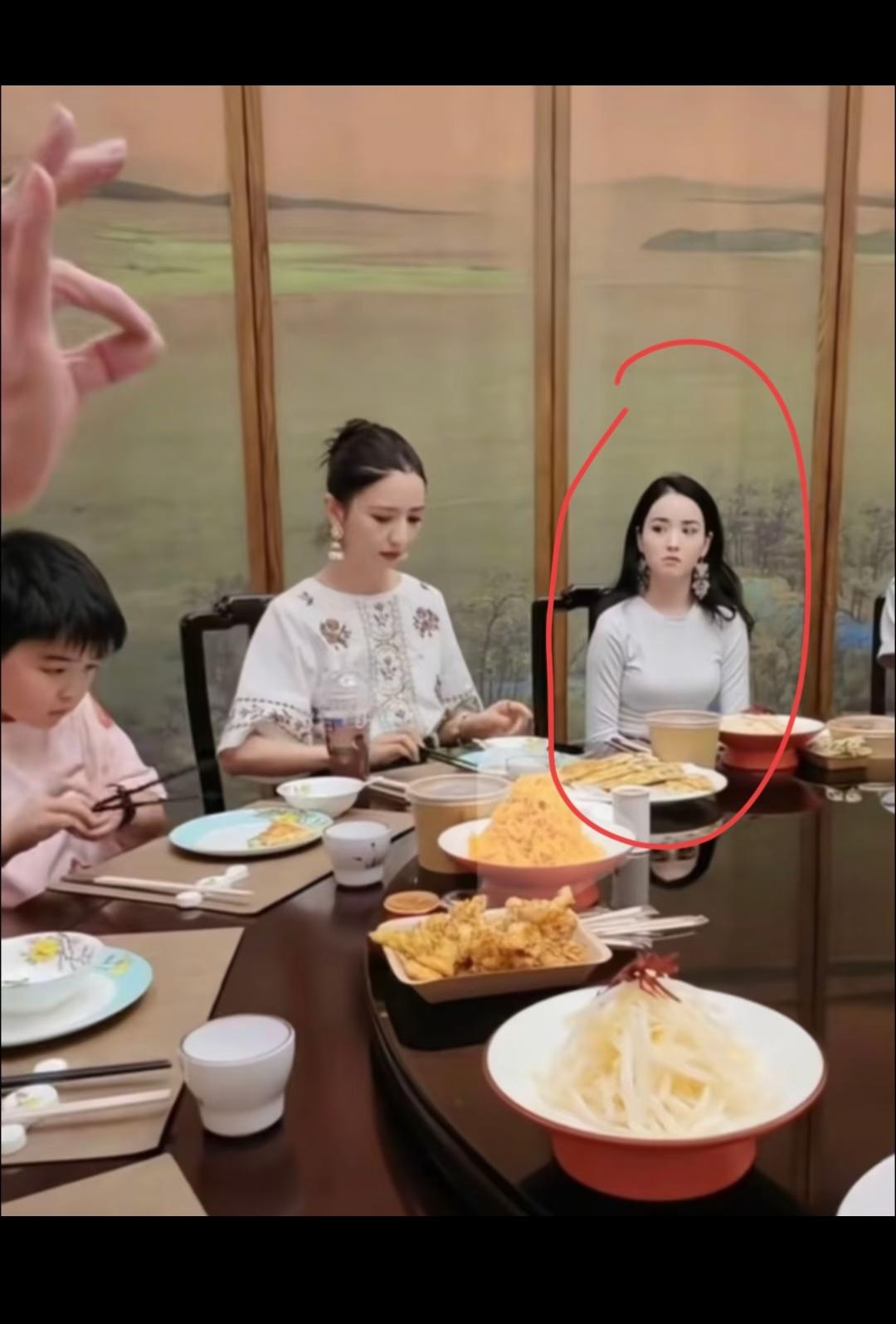 好奇跟丫丫一起吃饭的女士是谁？
为啥用这种眼光看丫丫母子！
羡慕嫉妒恨么？
再怎