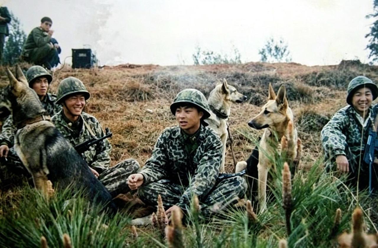 真男人与真猛犬！昆明犬能和战士们一起上战场，是国产工作犬的荣光！这是一张流传很广