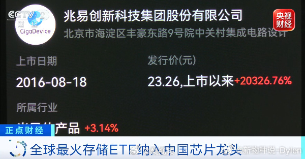 国产存储企业重要突破刚看到条消息，兆易创新被全球最大的存储ETF买进去了，跟三星