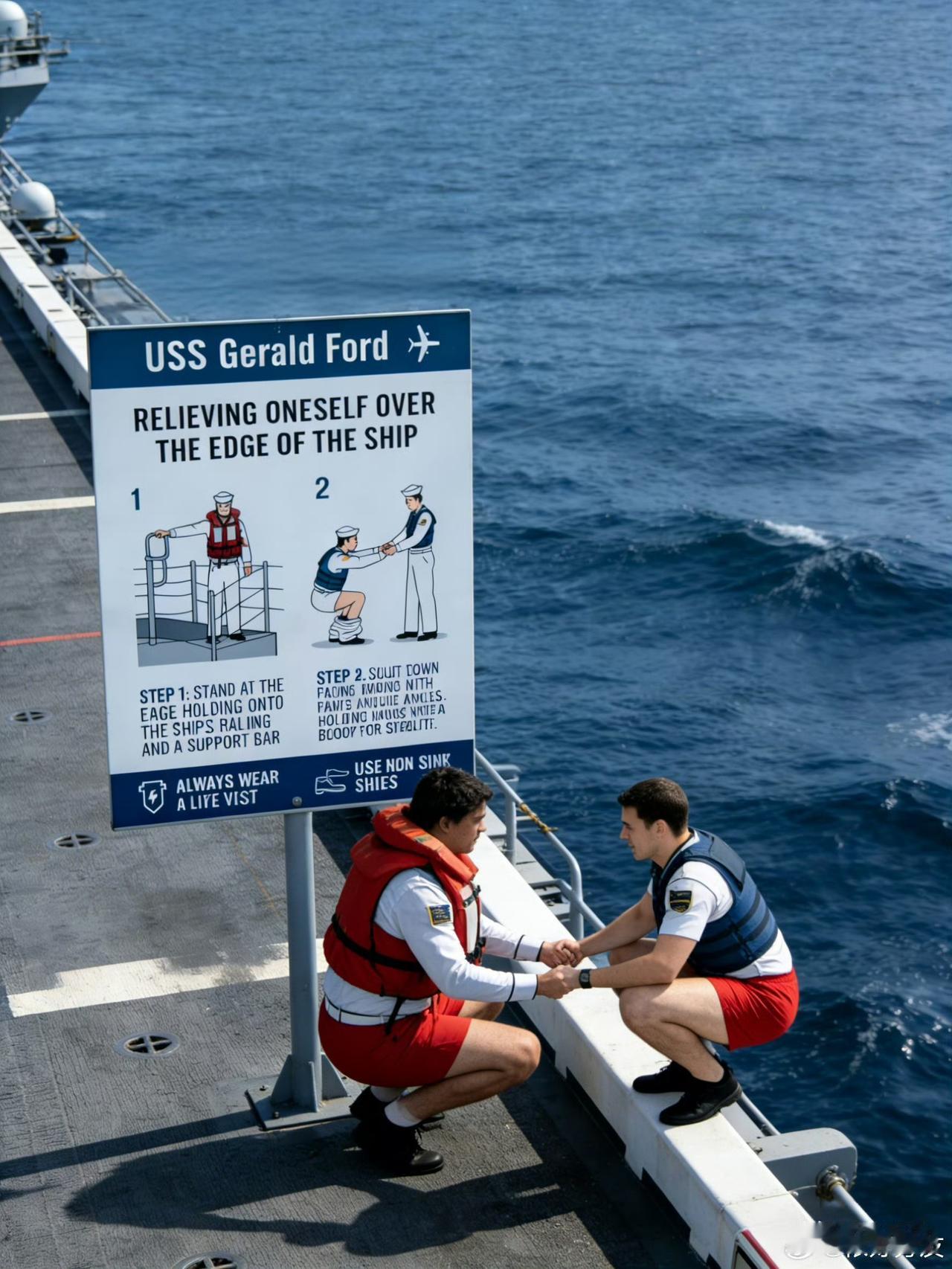 现在，全世界网友正在灵活运用各种 AI 工具，尽情嘲笑美国福特号航母：“新临时安