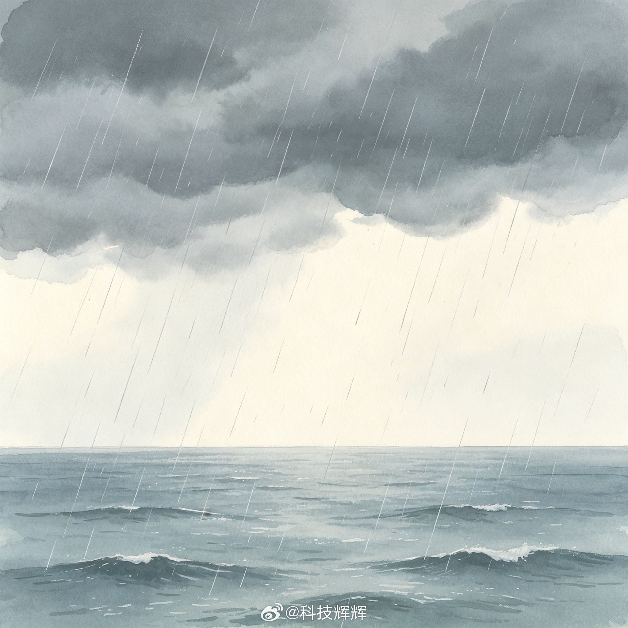 大暴雨来了这次的雨很特殊，台风本身不登陆，但水汽遇上冷空气，降雨的威力一点没减弱