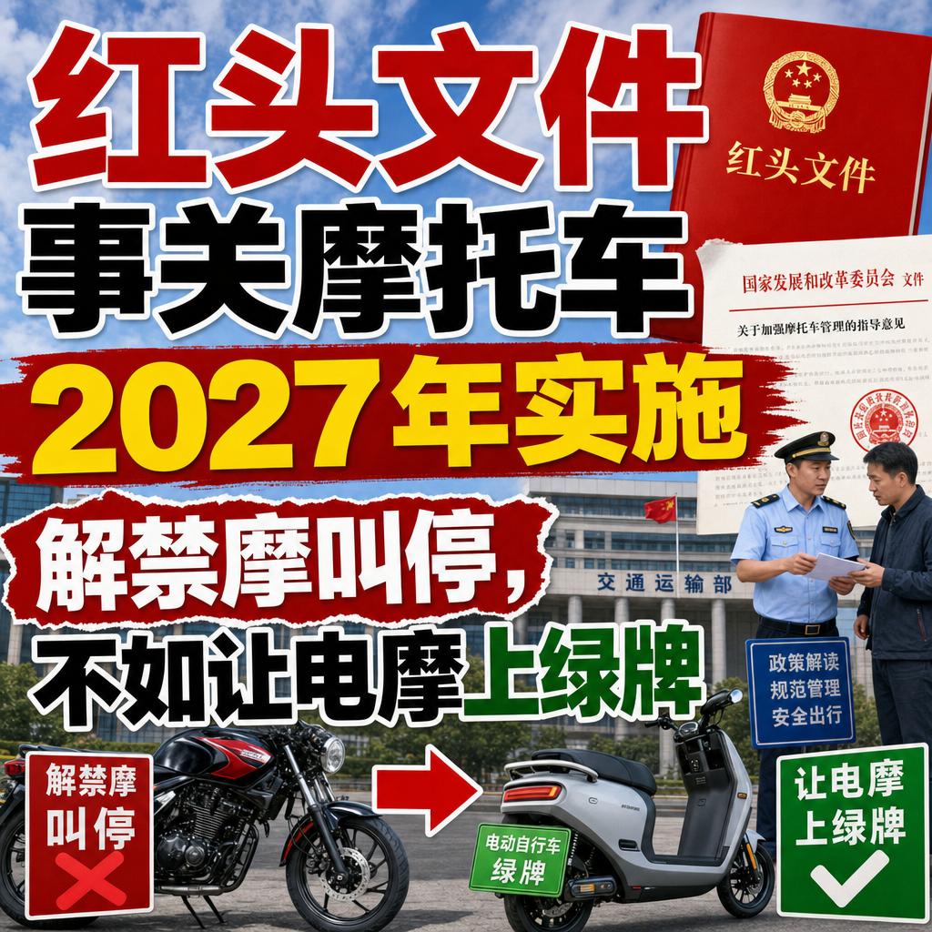 很多人以为，只要摩托车禁令一松，大家就能名正言顺骑车上路了。
但真正决定摩托车命
