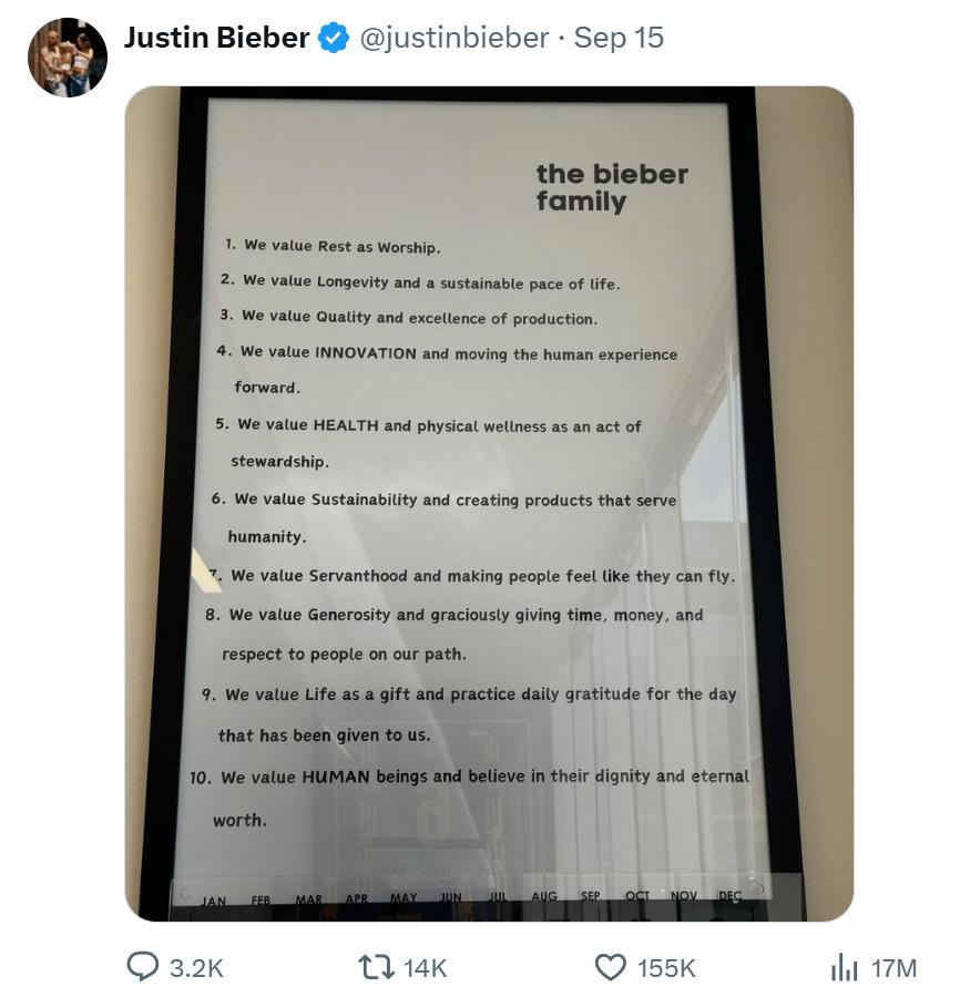加拿大知名歌星 Justin Bieber（贾斯汀·比伯）今日在网上公开了家里的