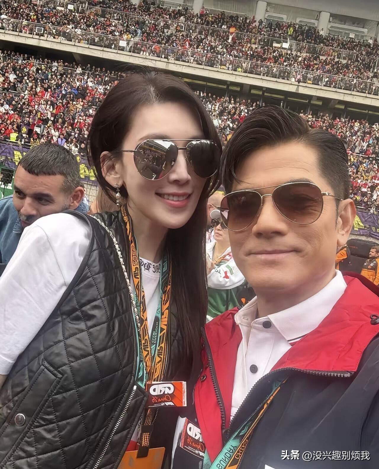 林志颖老婆陈若仪和郭富城自拍合照