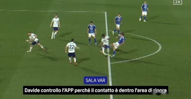 评论员托马西：科莫对阵国米的点球判罚有误，马萨面临了一个争议判罚，他确实看到了身