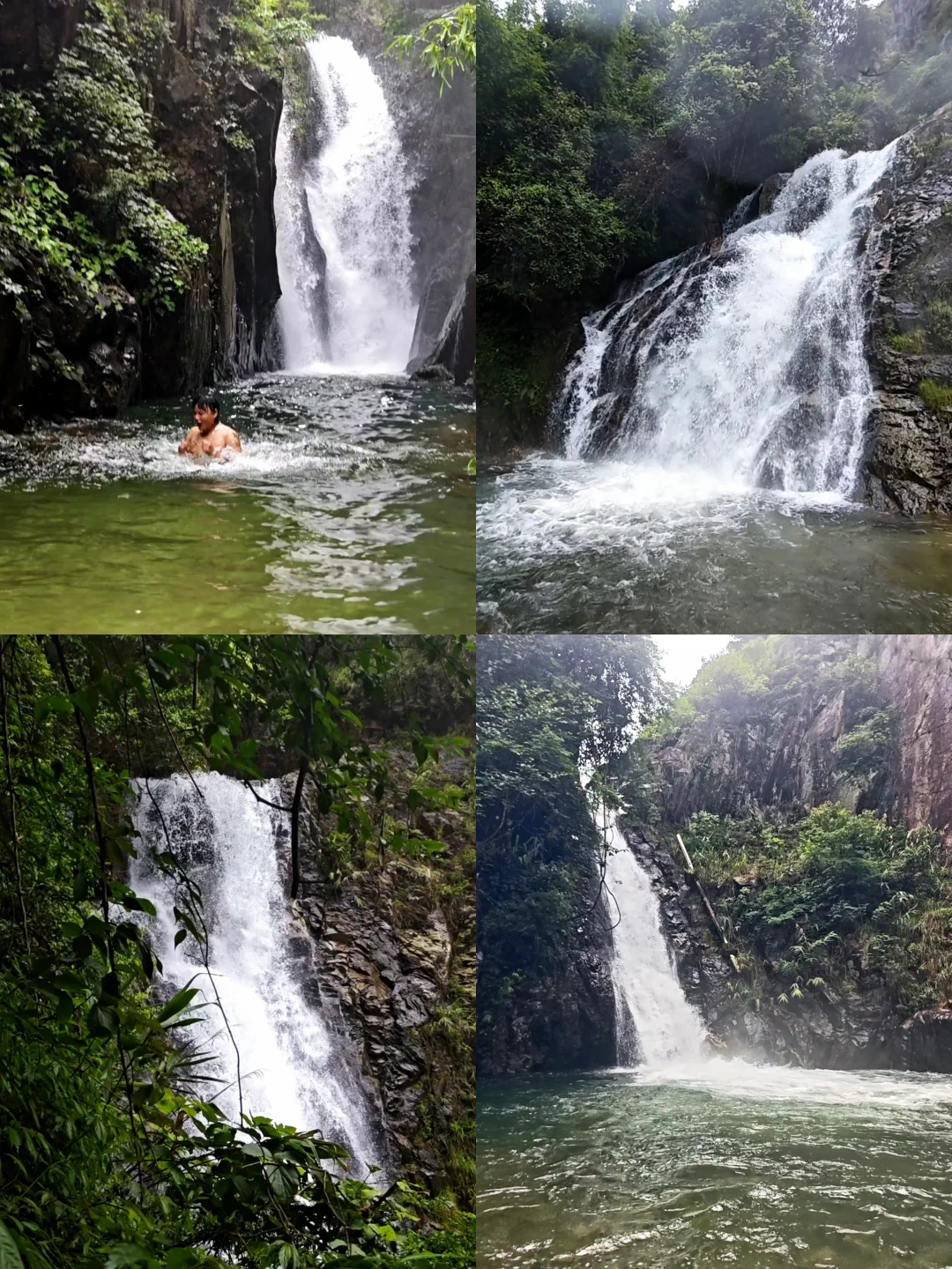 清远三叠瀑布溯溪体验🏊🏻