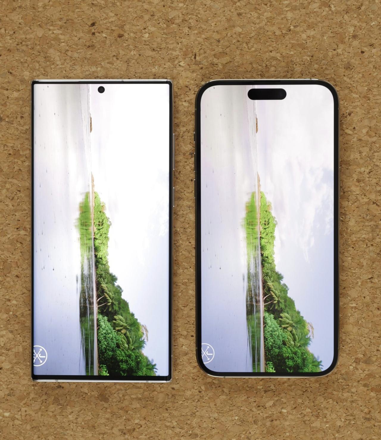 iPhone 14 PM对比三星S23U，这两种屏幕形态设计，大家觉得哪种更好看