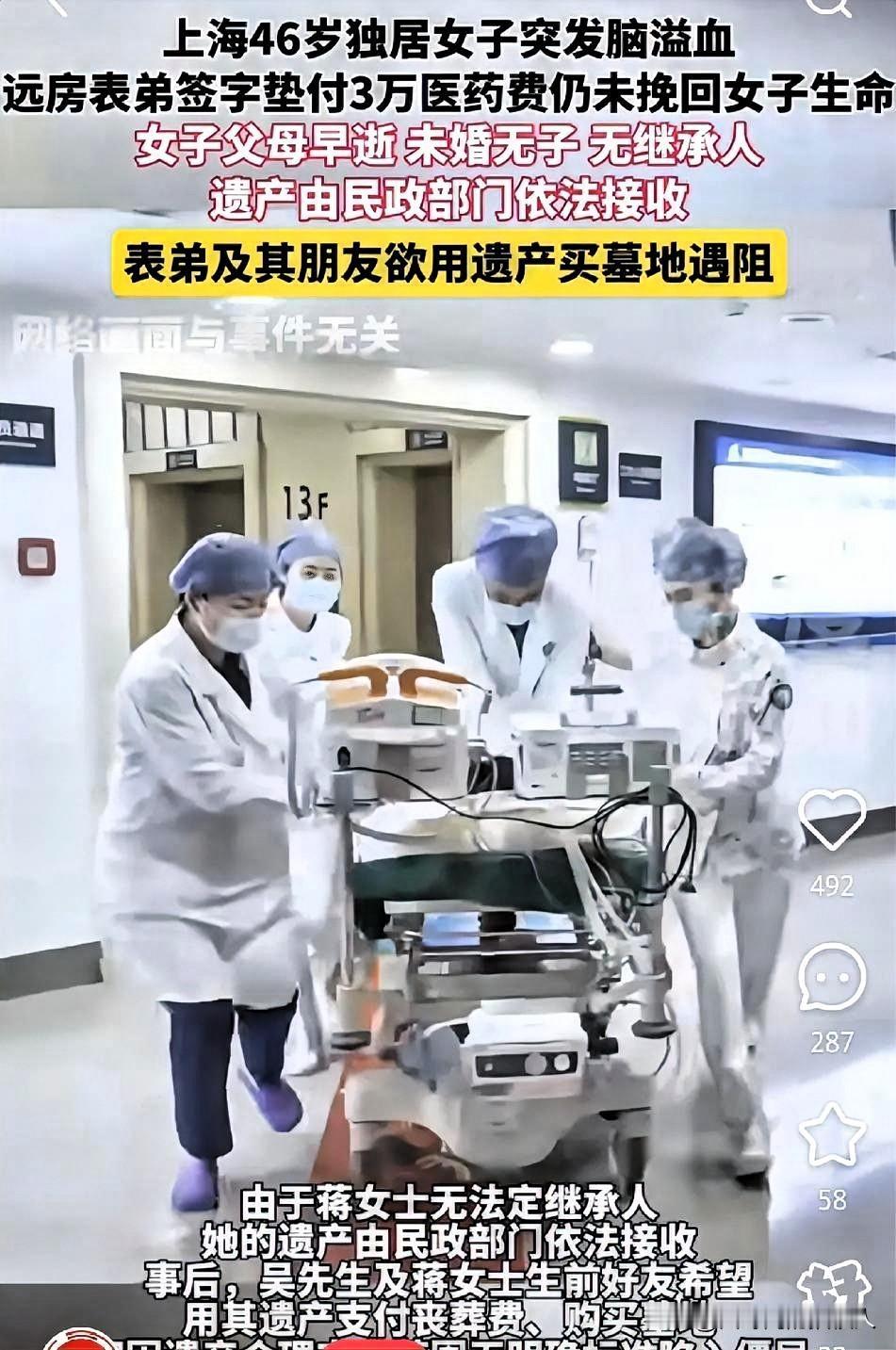 上海独居女子离世，百万房产被收归国家！无儿无女的人，真该看看这个警钟！
 
上海