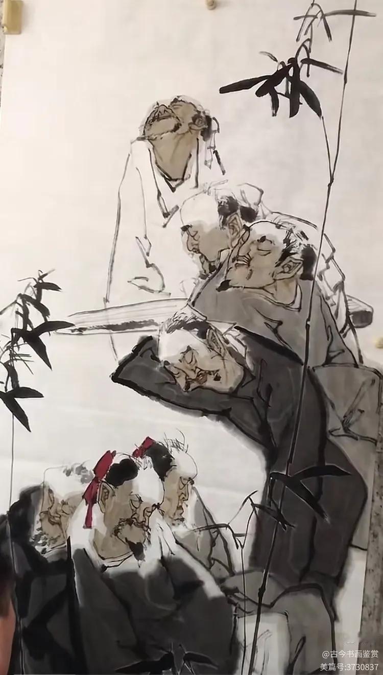 上联：七贤醉酒竹中躲
下联：[比心]

网络图片/诚谢侵删