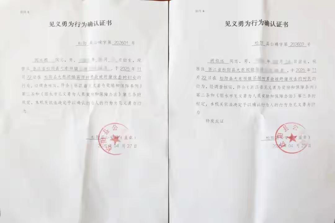 野猪袭人，两位老人舍命冲上去救人，一人重伤！见义勇为认定，暖了普通人的心

“要