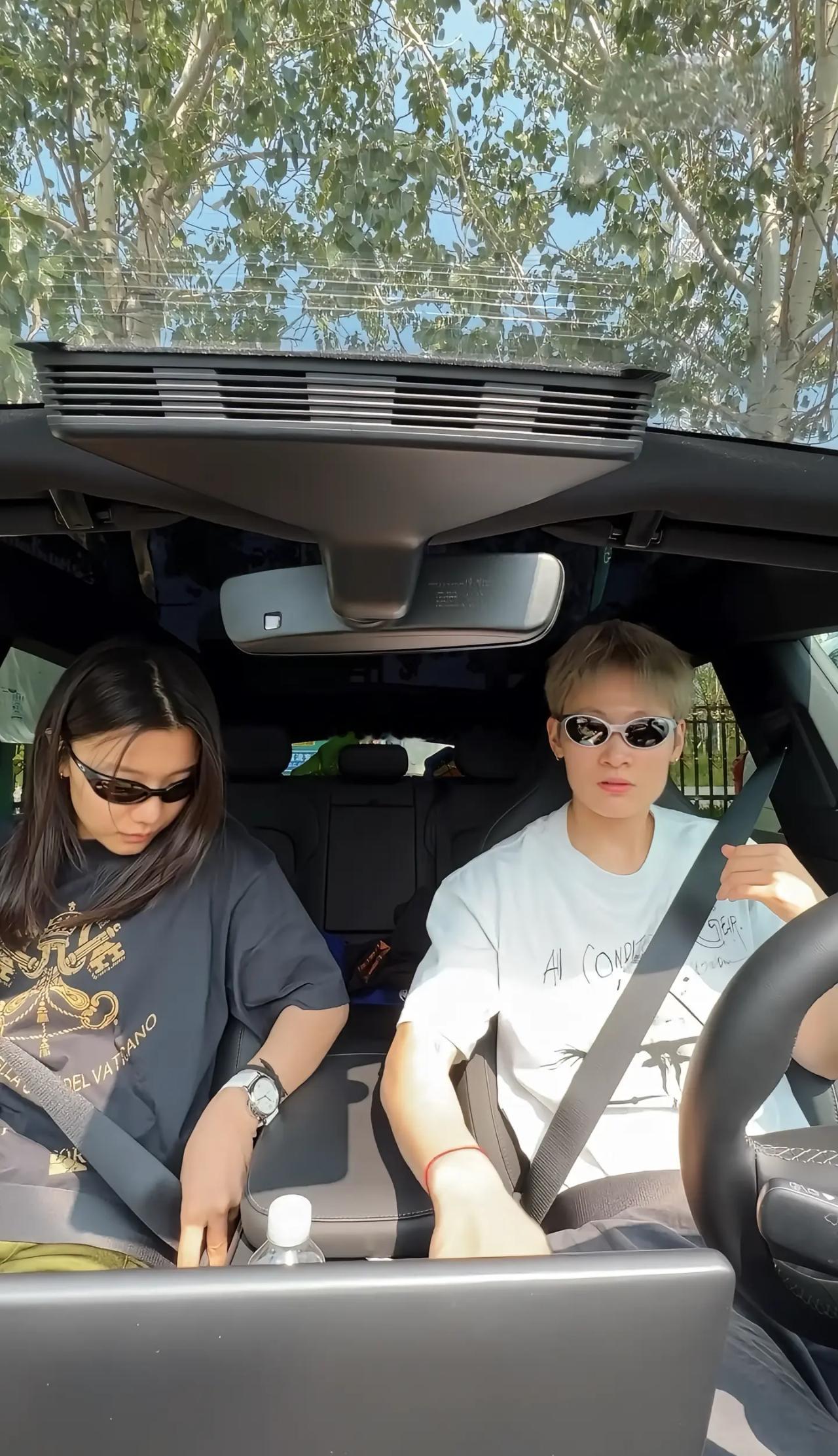 我也想坐，可是副驾只有一个！杨力维广东女篮歌手 AI海报杨力维