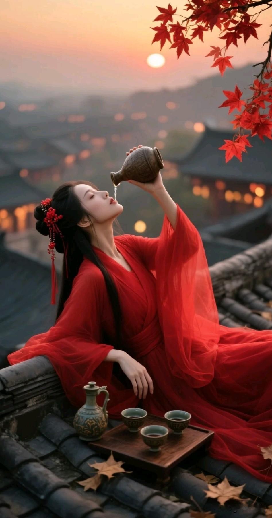 聚散本寻常，何必苦相将；
执念如枷锁，放手即天堂。
昔时双鱼泣，今作江湖浪；
云