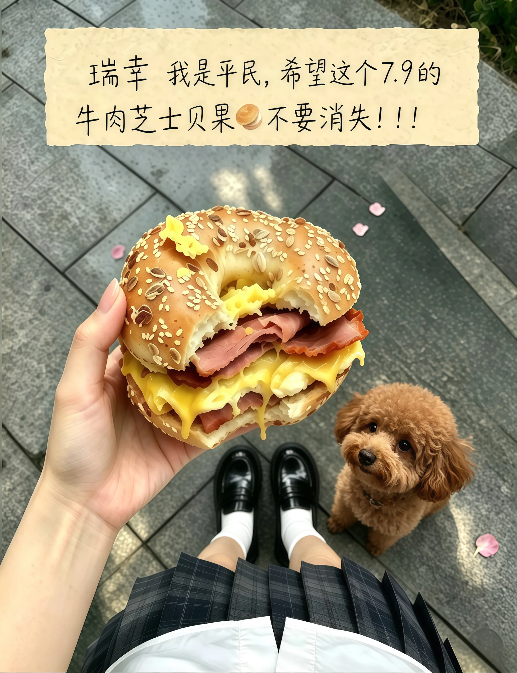 瑞幸，你转行做面包吧，馋了好久的牛肉芝士贝果重磅回归啦！