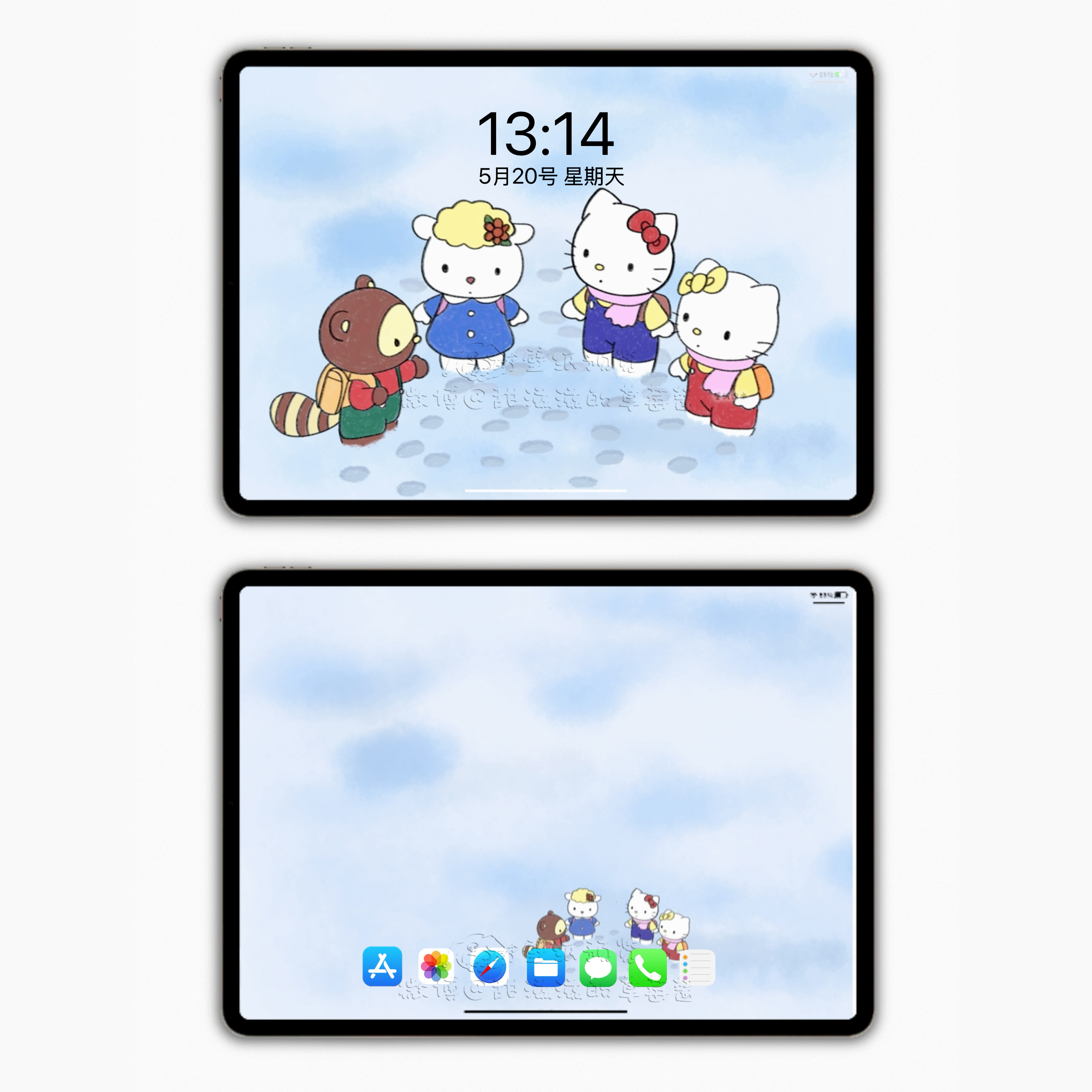 𝗛𝗲𝗹𝗹𝗼𝗞𝗶𝘁𝘁𝘆可爱平板壁纸🍎 