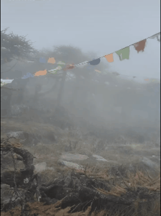  冰晶顶又传来了不好的消息。昨天冒雨爬冰晶顶的10个学生，在山上遭遇大雨、降温，