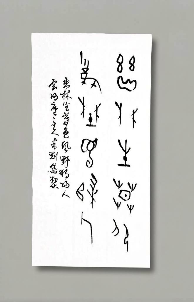 米刚甲骨文作品