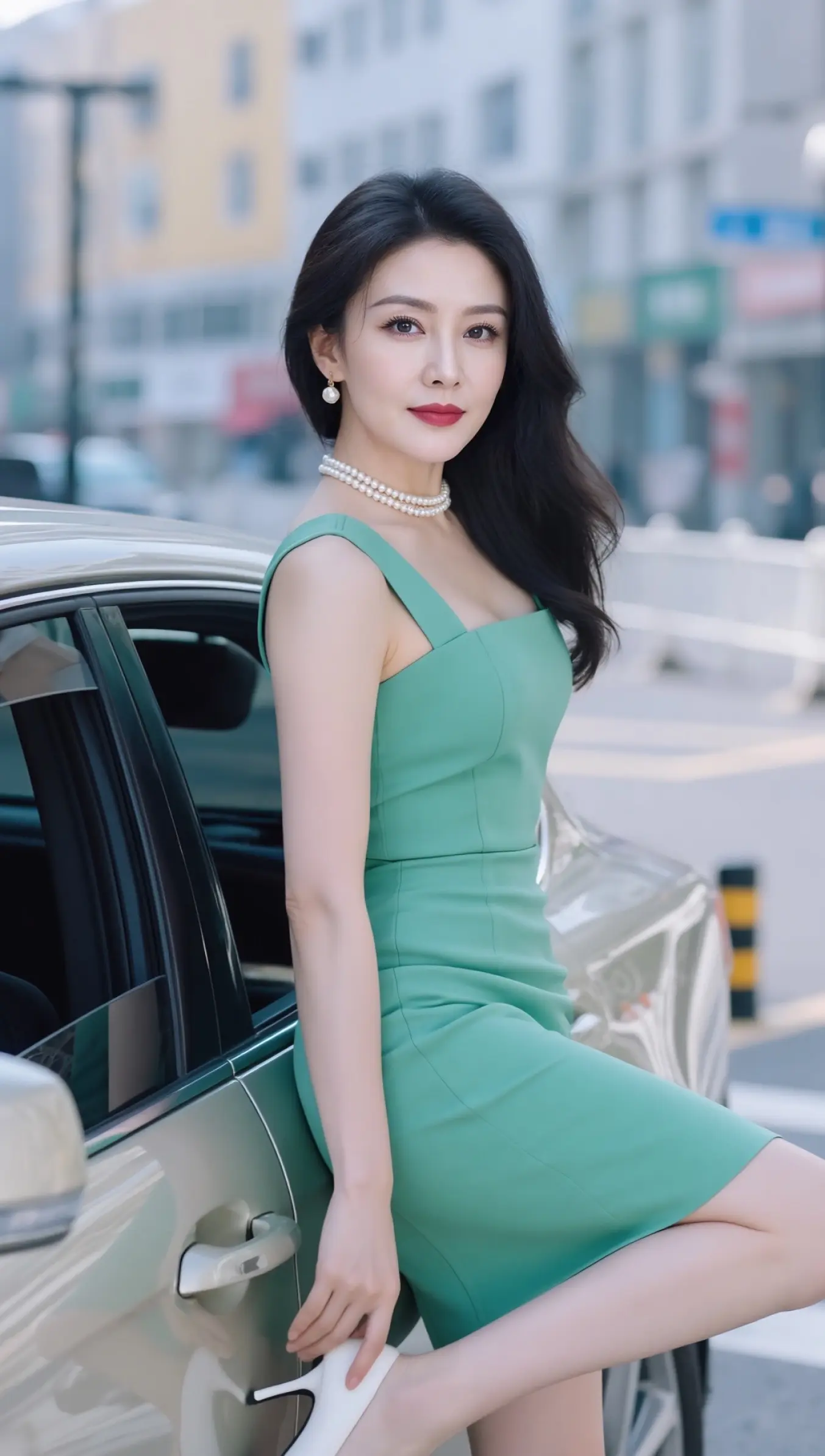 AI都市丽人风写真 ai创作