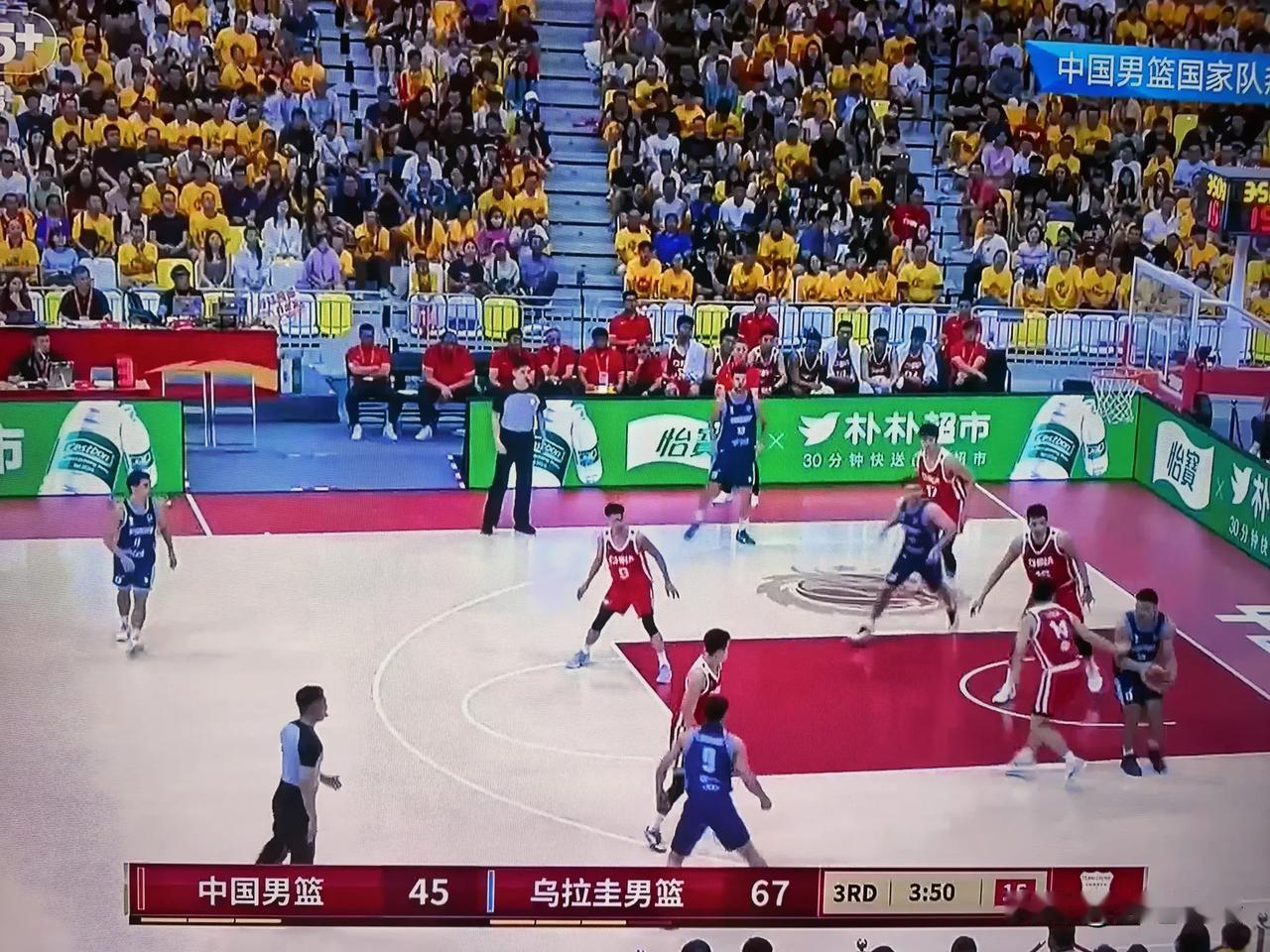 中国男篮45：67落后乌拉圭男篮，第三节仅仅得到4分！
      这场比赛，乌
