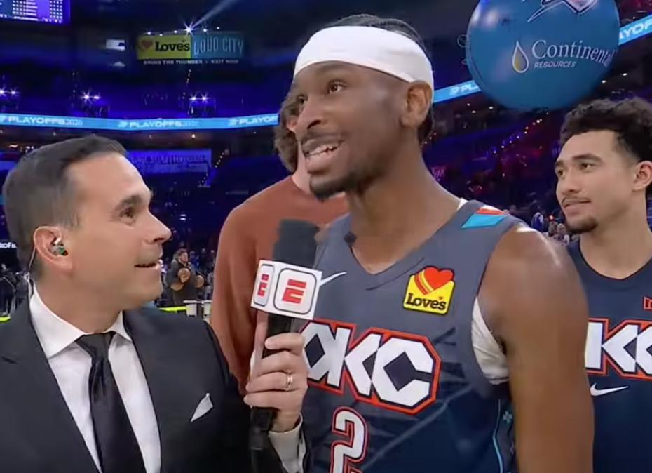 NBA季后赛首轮G2，雷霆今日主场120-107战胜太阳，系列赛大比分2-0领先