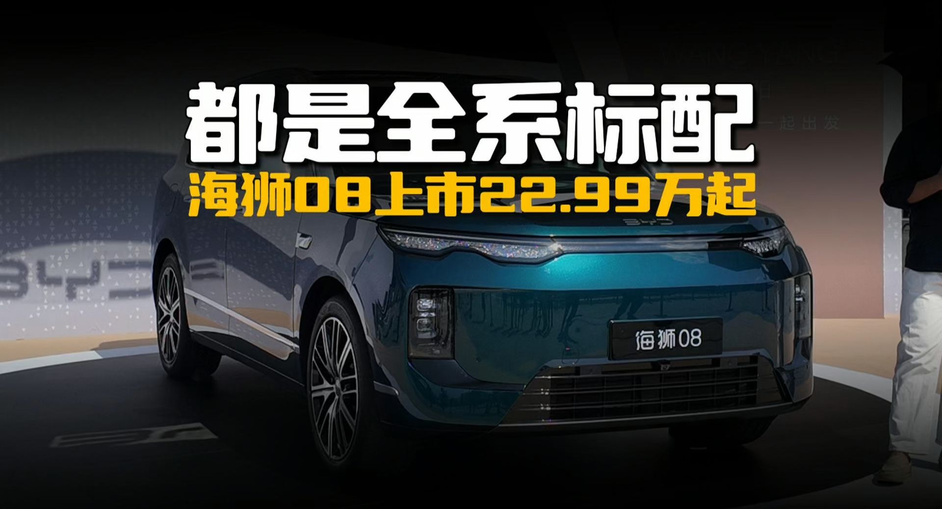 给的太多了，都是全系标配，海狮08上市22.99万起