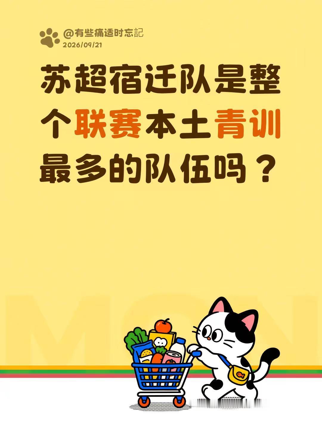 苏超宿迁队是整个联赛本土青训最多的队伍吗？